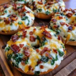 Easy Spinach Cottage Cheese Flagels