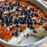 Fluffy Cottage Cheese Blueberry Bake