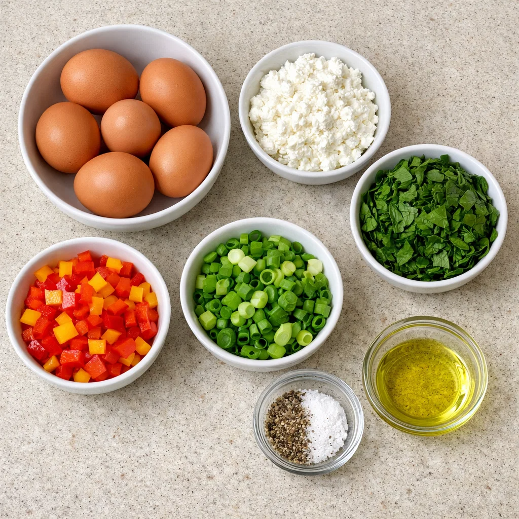 Fluffy Cottage Cheese Egg Muffins