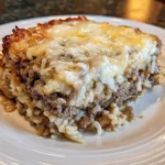 French Onion Ground Beef and Rice Casserole