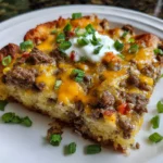Ground Beef Jiffy Cornbread Casserole Delight