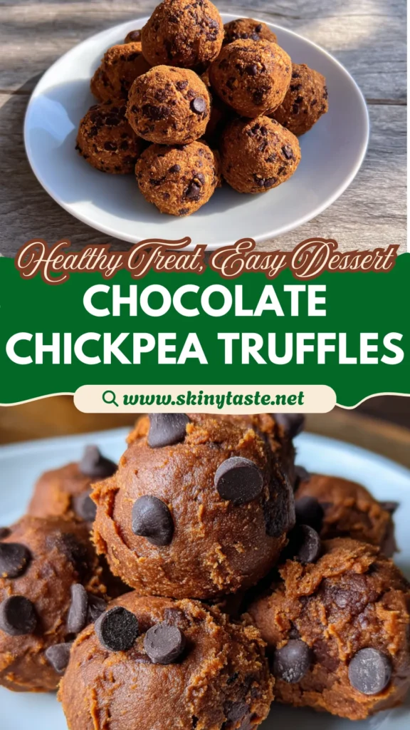 Healthy Chocolate Chickpea Truffles: Easy 12-Servings Dessert Recipe 10 Healthy Chocolate Chickpea Truffles