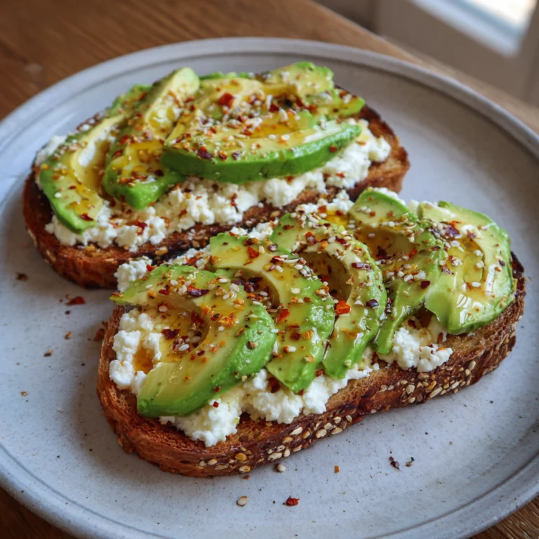 High Protein Cottage Cheese Avocado Toast