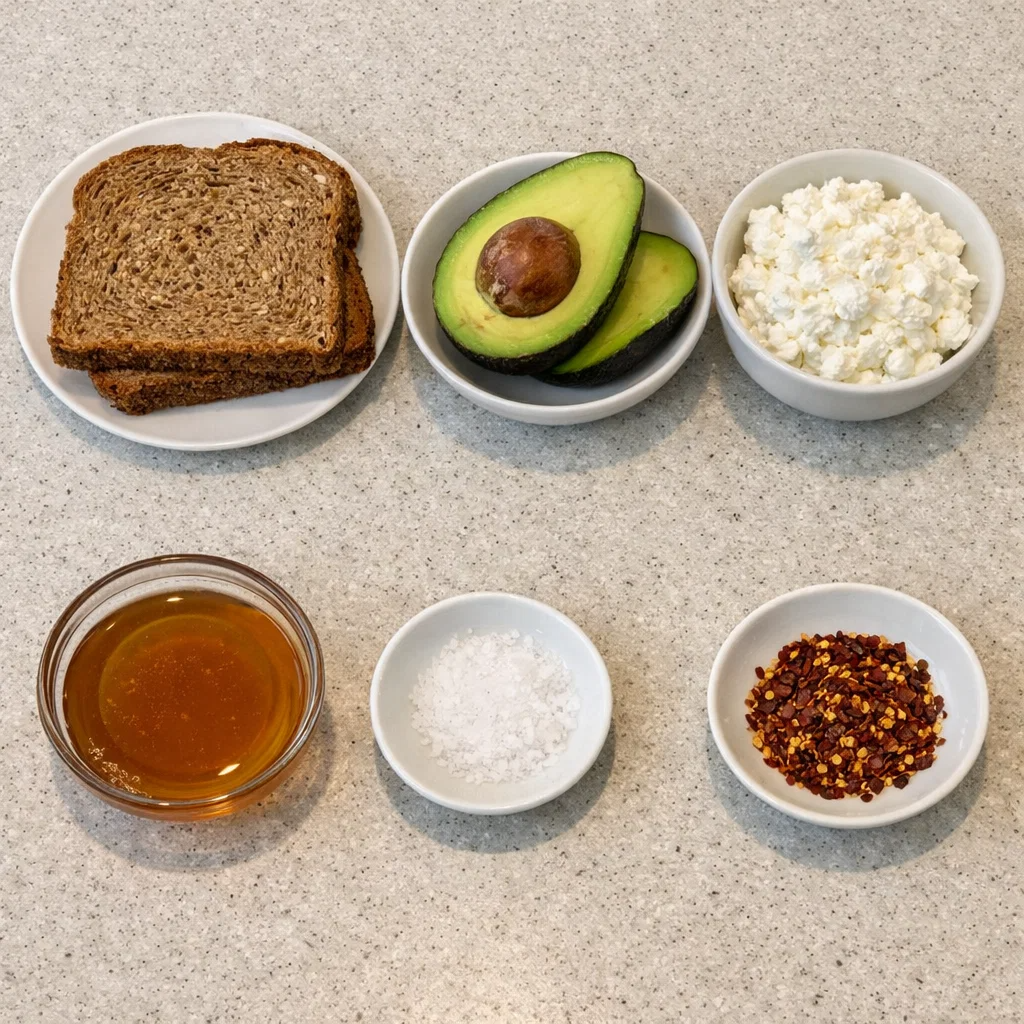 High Protein Cottage Cheese Avocado Toast