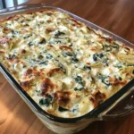 High Protein Spinach Artichoke Bake