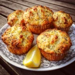 Lemon Poppy Seed Cottage Cheese Muffins