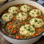 Lentils with Drop Dumplings