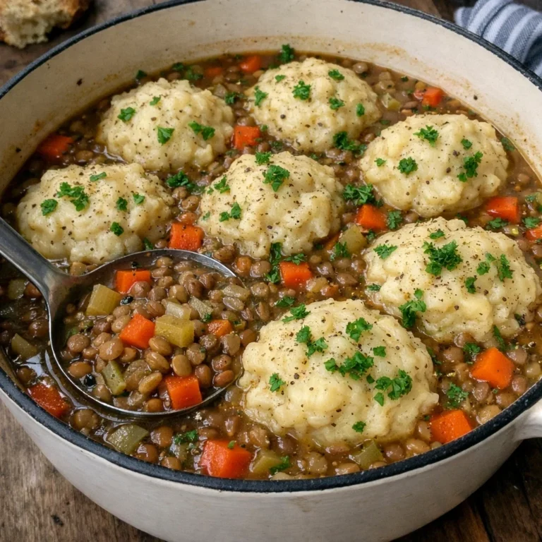 Lentils with Drop Dumplings
