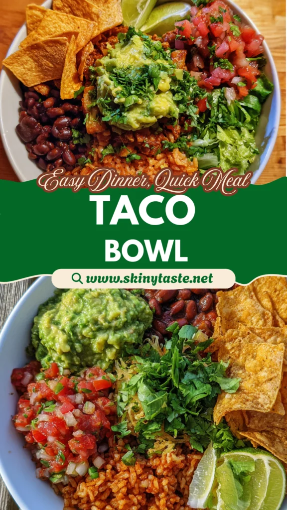 Loaded Mexican Taco Bowl Recipe: Easy Dinner for 4 Servings and Bold F 10 Loaded Mexican Taco Bowl