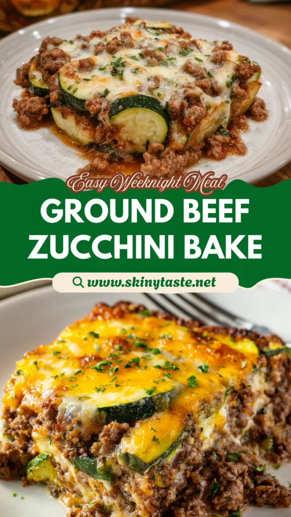 Low-Carb Ground Beef Zucchini Bake