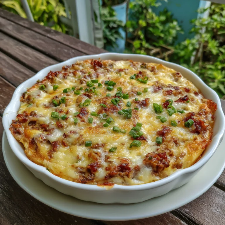 Pancake Smoked Beef Casserole