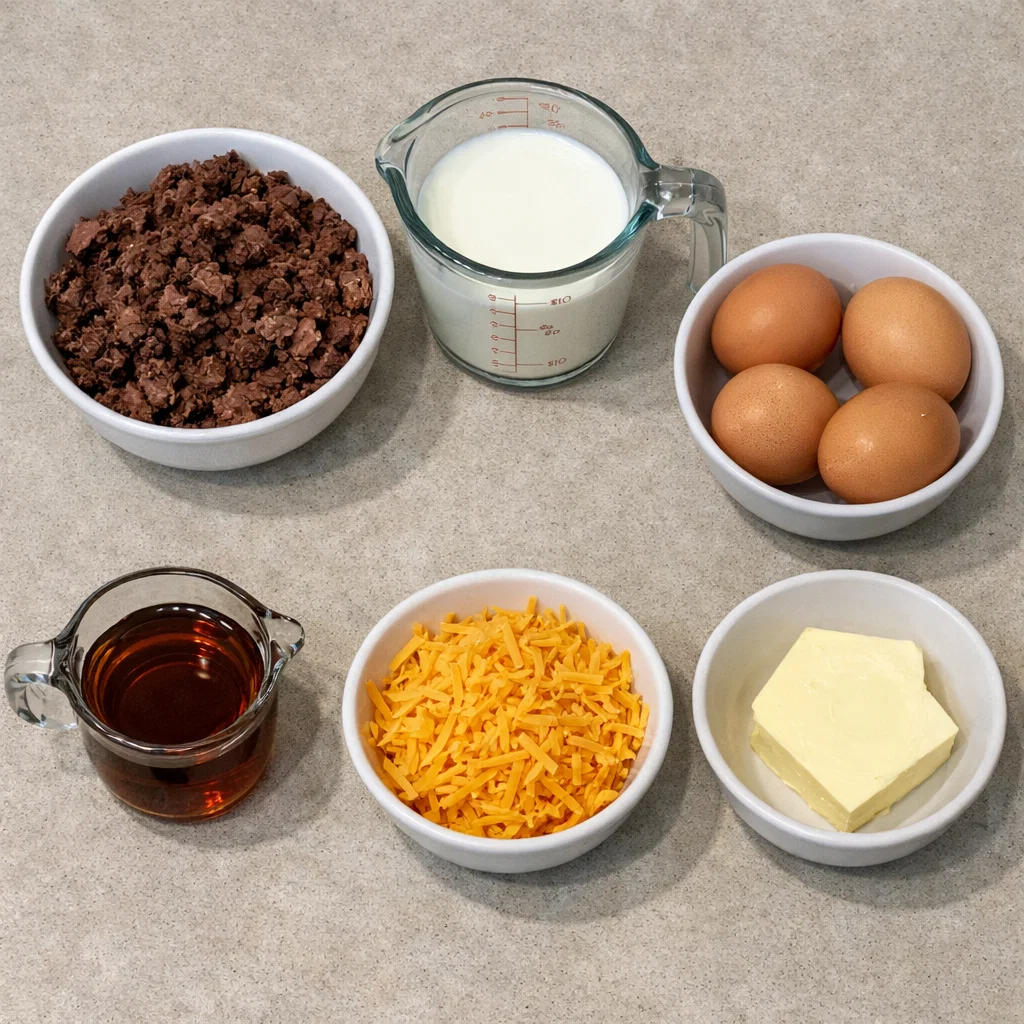 Pancake Smoked Beef Casserole