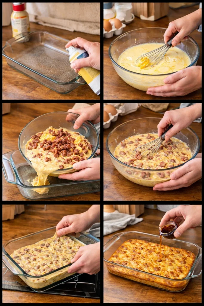 Pancake Smoked Beef Casserole