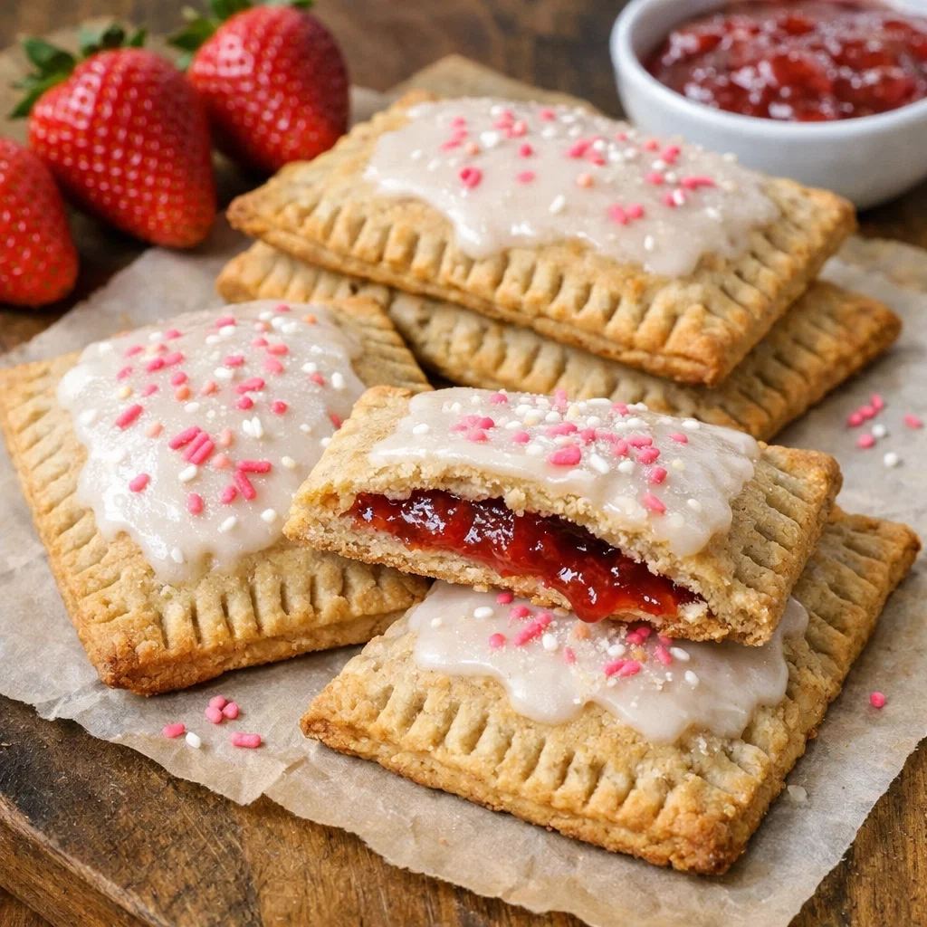Protein Pop Tarts with Strawberry Jam