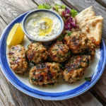 Savory Chicken Kofta with Garlic Sauce