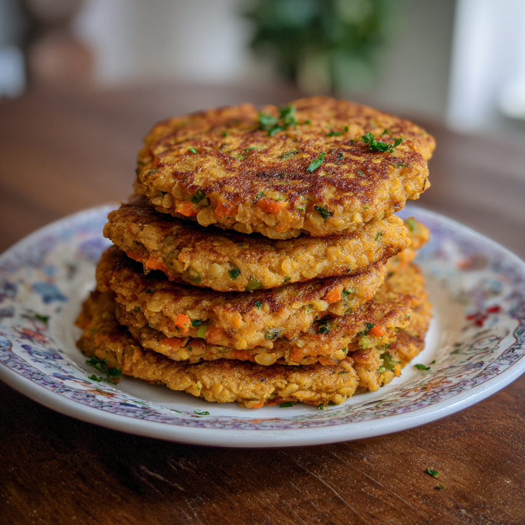 Savory Red Lentil Pancakes: Easy High Protein Breakfast Recipe 9 Savory Red Lentil Pancakes