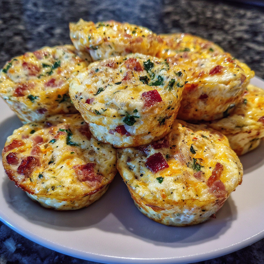 Savory Turkey Bacon Egg Bites