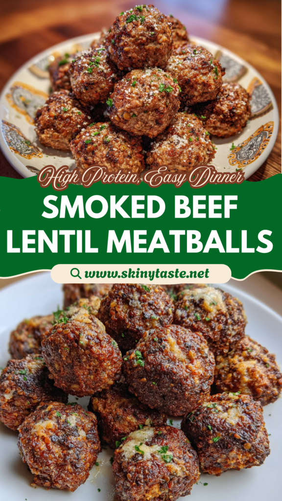 Smoked Beef Lentil Meatballs