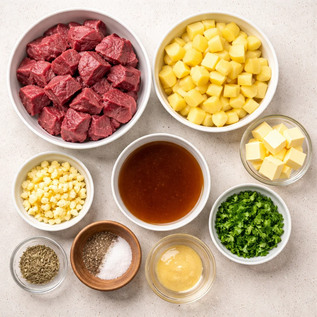 Slow Cooker Garlic Butter Beef with Potatoes – Easy Family Dinner 7 Slow Cooker Garlic Butter Beef with Potatoes