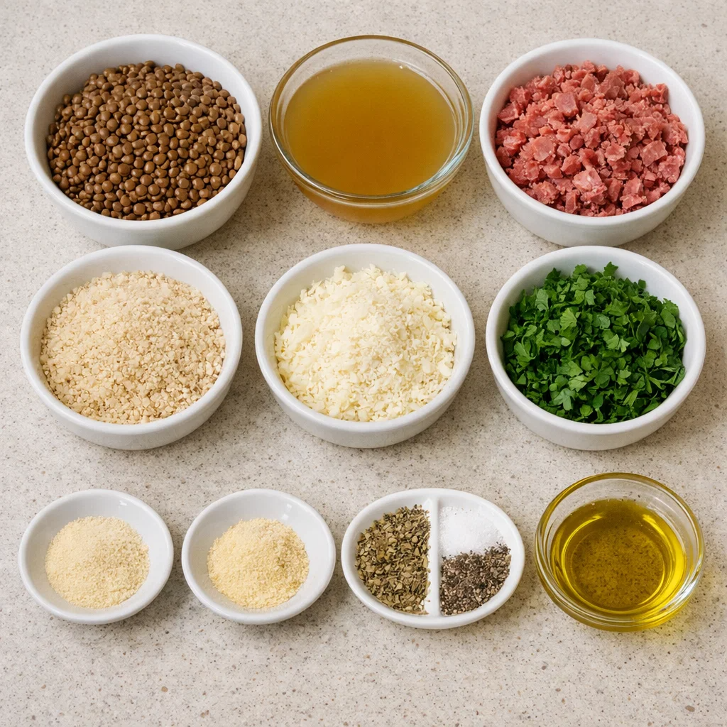 Smoked Beef Lentil Meatballs