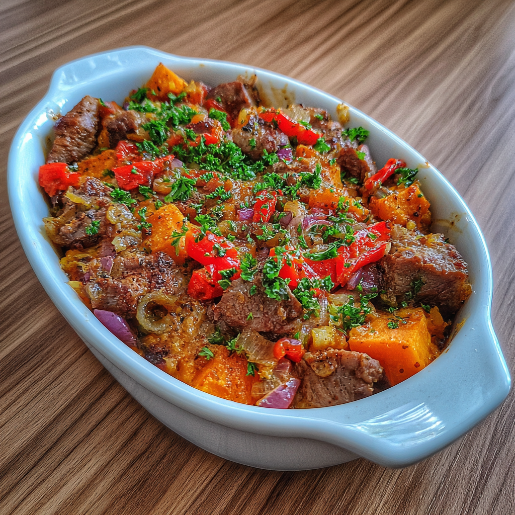 Smoked Beef Sweet Potato