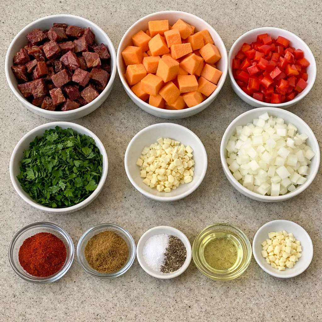 Smoked Beef Sweet Potato