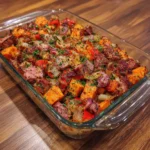 Smoked Beef Sweet Potato Bake