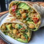Spicy Chickpea and Avocado Wrap