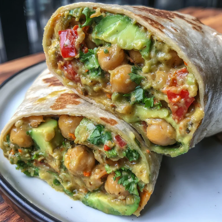 Spicy Chickpea and Avocado Wrap