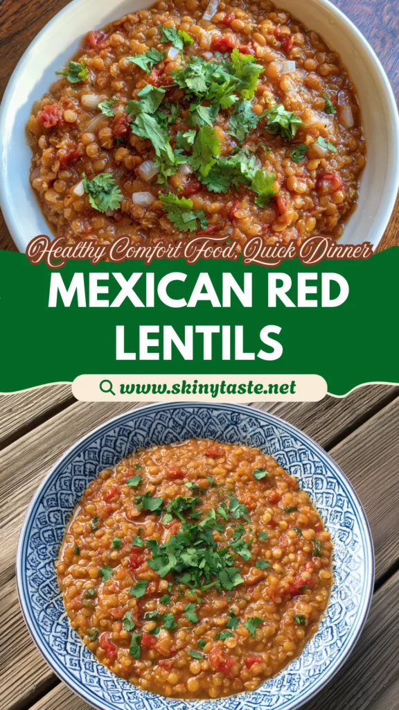 Spicy Mexican Red Lentils