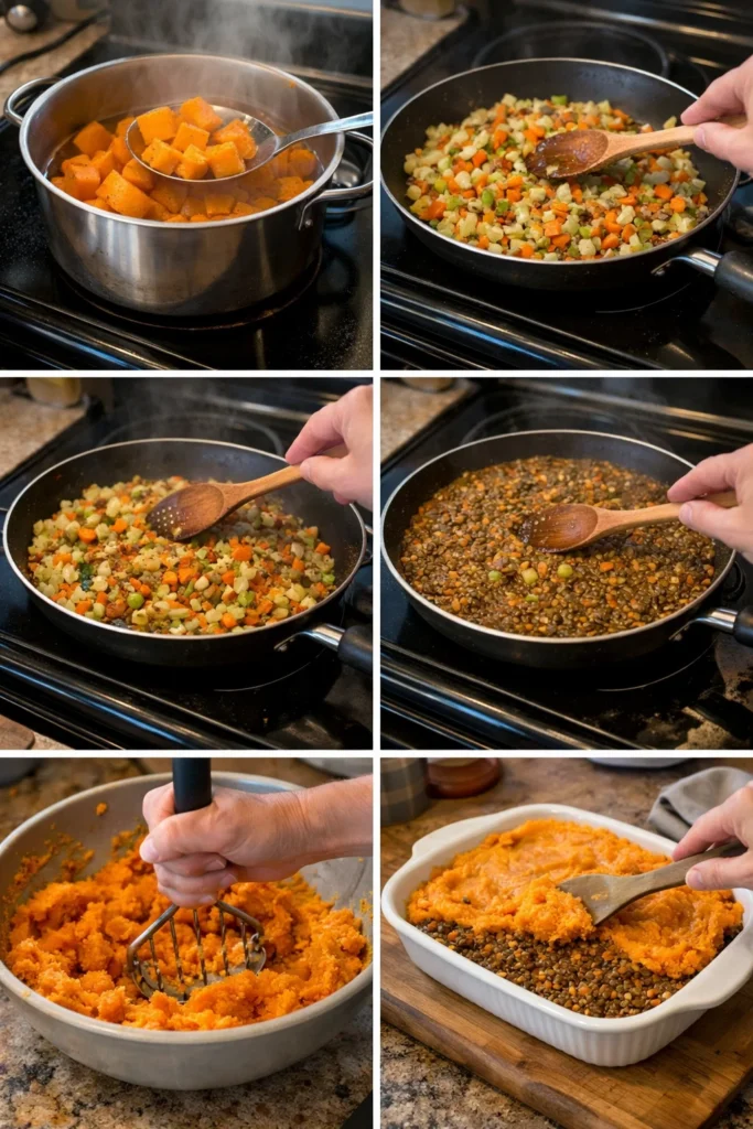 Sweet Potato and Lentil Shepherd’s Pie: Easy Comfort Food Recipe 8 Sweet Potato and Lentil Shepherd’s Pie