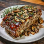 Swiss Smoked Beef Mushroom Meatloaf
