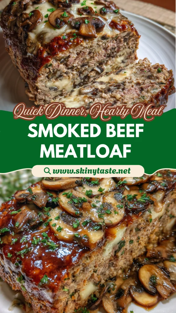 Swiss Smoked Beef Mushroom Meatloaf