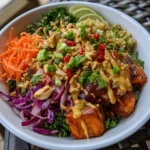 Thai Peanut Sweet Potato Buddha Bowl
