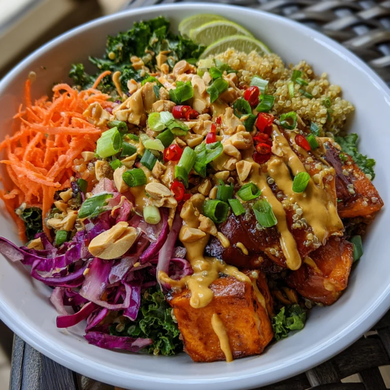 Thai Peanut Sweet Potato Buddha Bowl