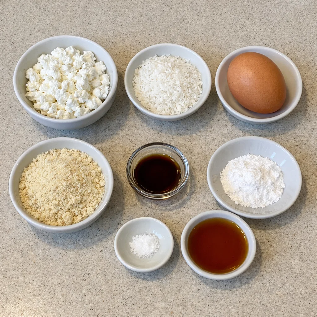 Vanilla Coconut Cottage Cheese Mug Cake