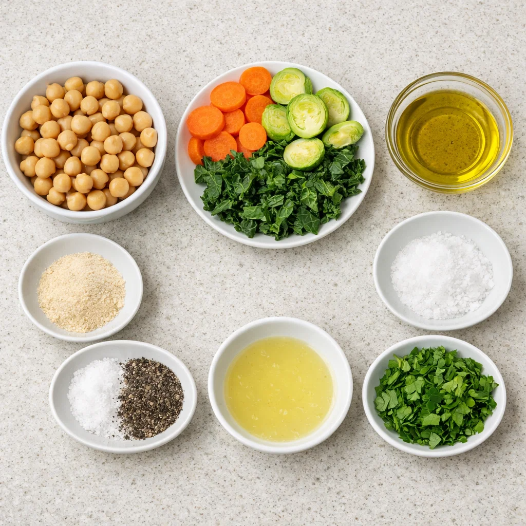 Winter Veggie Chickpea Bowl