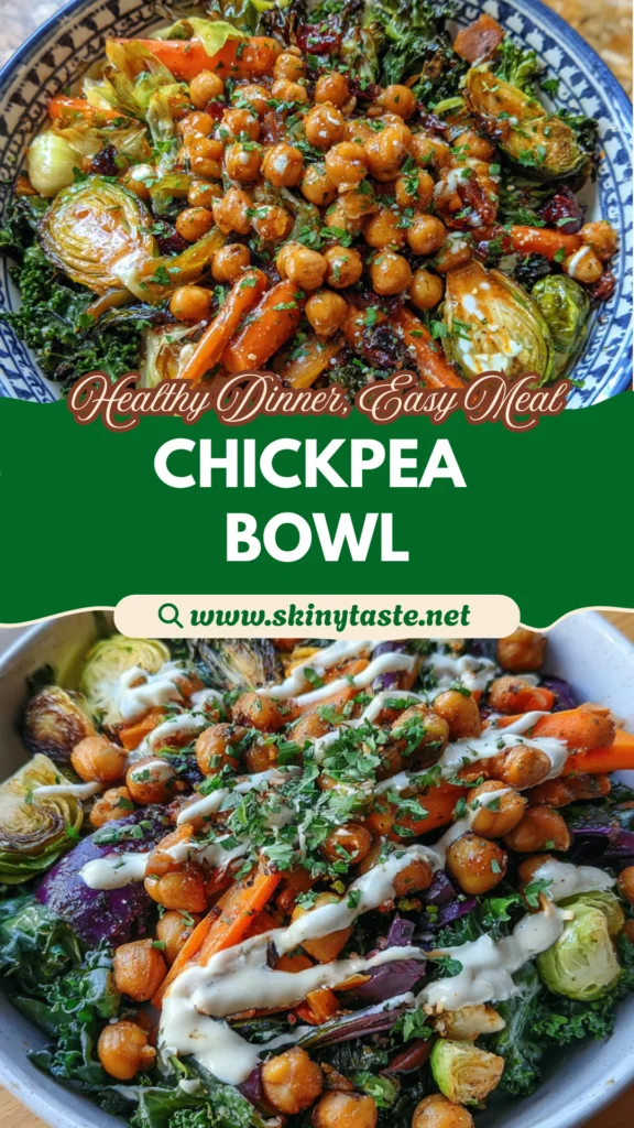 Winter Veggie Chickpea Bowl