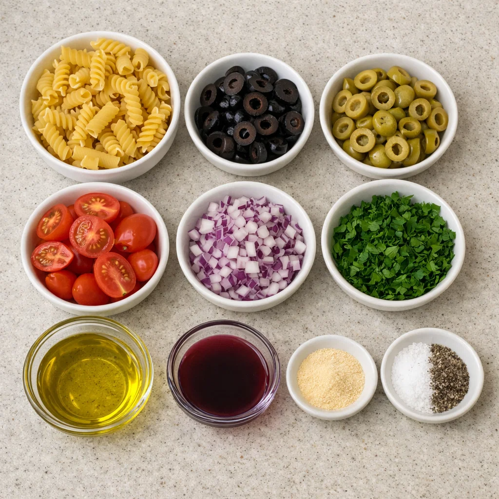 Amazing Olive Pasta Salad