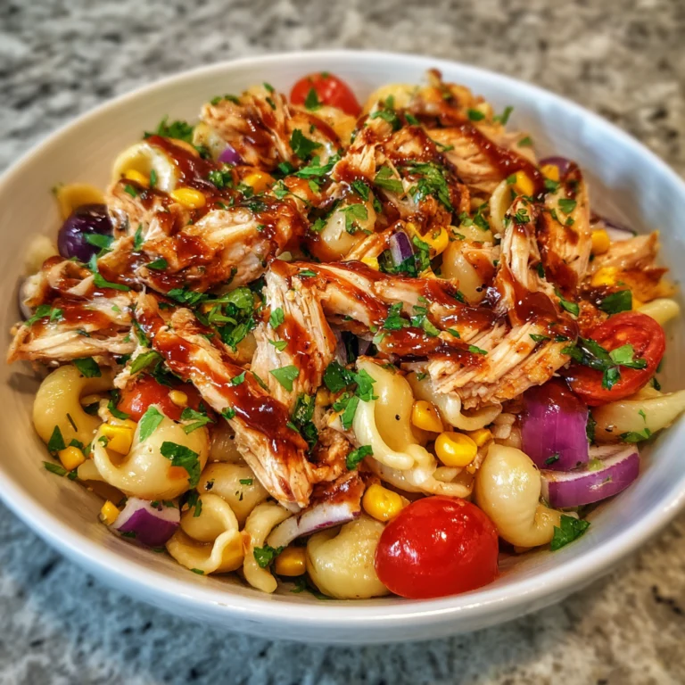 BBQ Chicken Pasta Salad