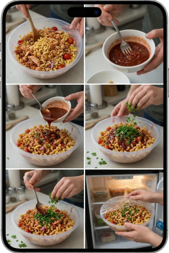 BBQ Chicken Pasta Salad