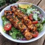BBQ Chicken Skewer Salad