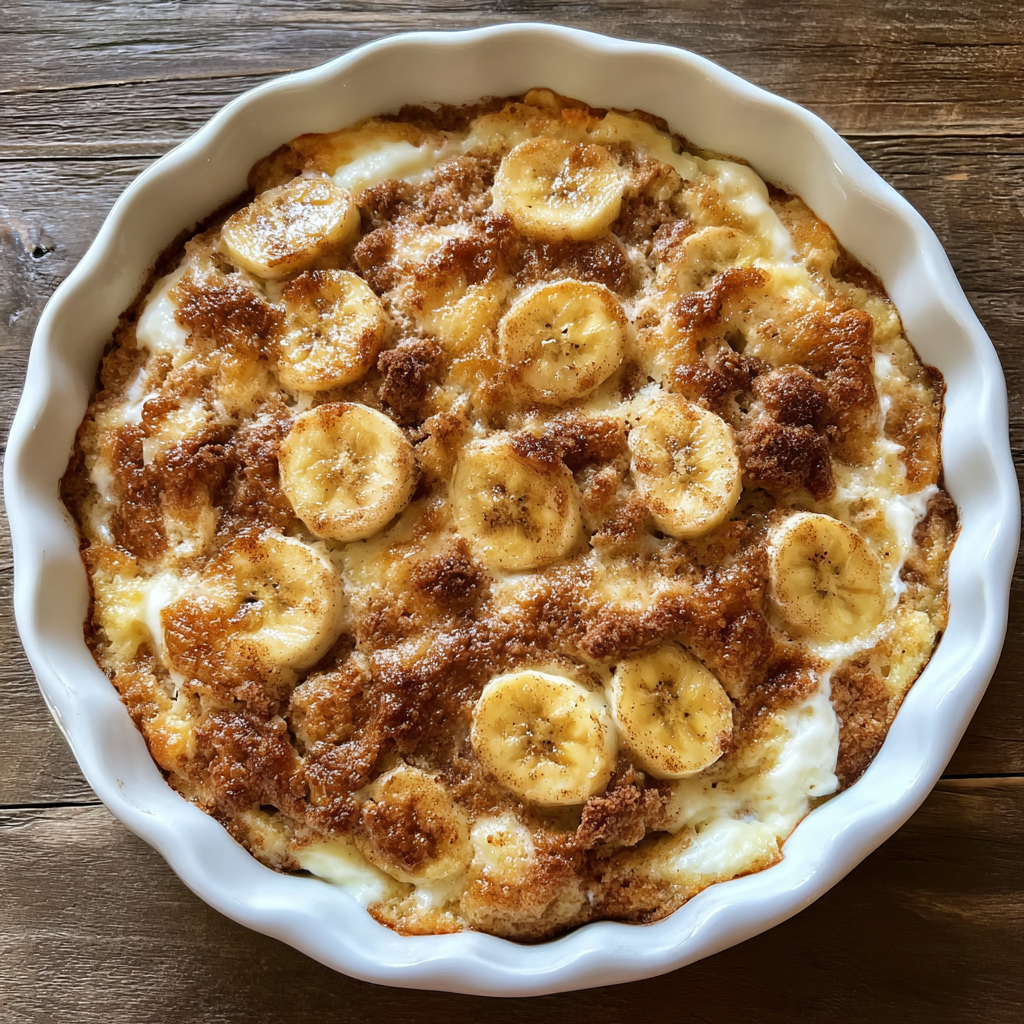 Banana Cream Cheese Cobbler