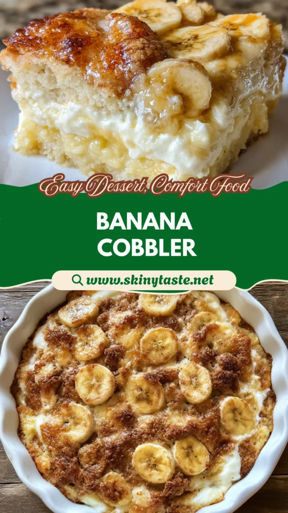 Banana Cream Cheese Cobbler