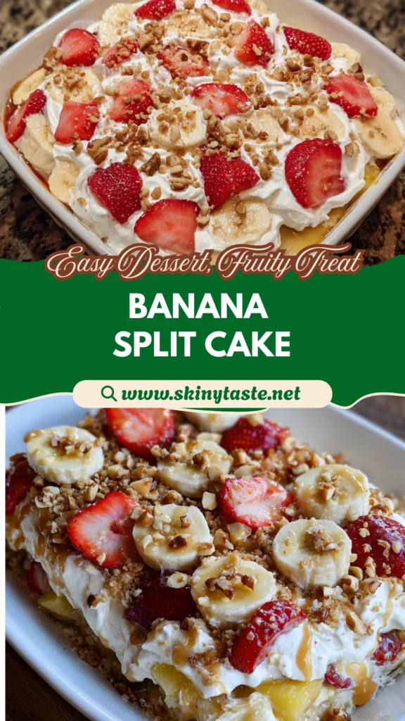 Delicious Banana Split Dump Cake – Quick, Creamy Party Dessert 10 Banana Split Dump Cake