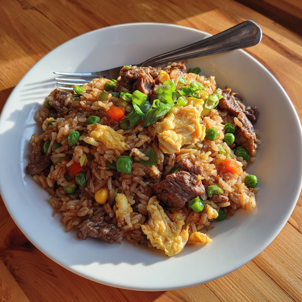 Easy Beef Fried Rice Recipe: Quick Weeknight Dinner for 4 9 Beef Fried Rice Recipe