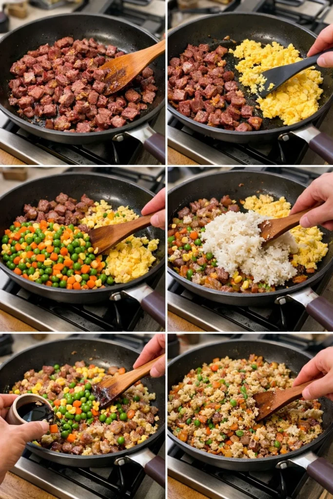 Easy Beef Fried Rice Recipe: Quick Weeknight Dinner for 4 8 Beef Fried Rice Recipe
