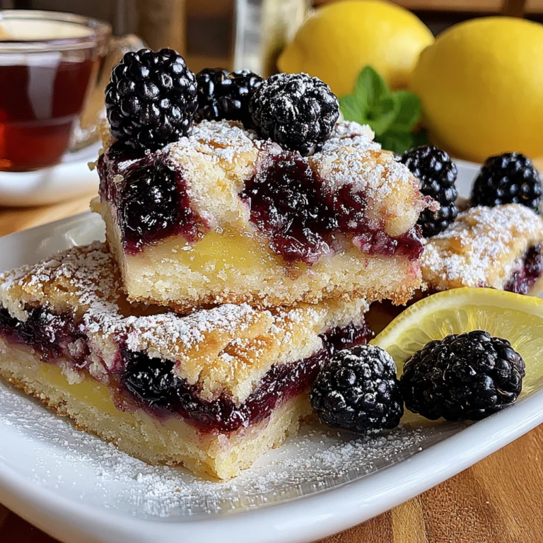 Blackberry Lemon Squares