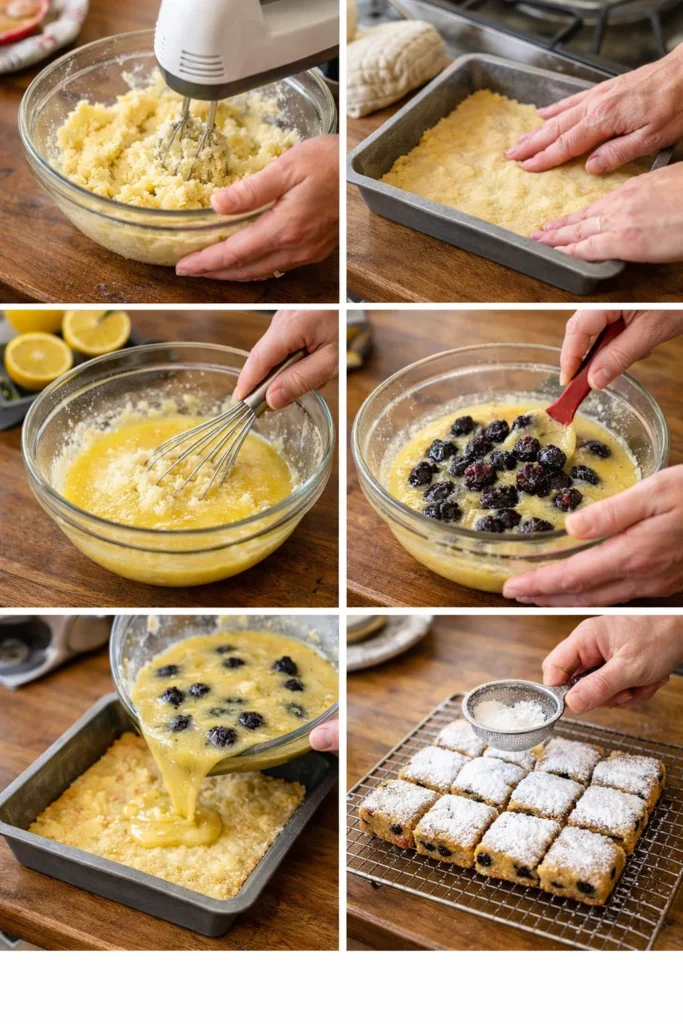 Blackberry Lemon Squares