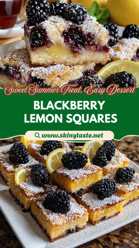 Blackberry Lemon Squares